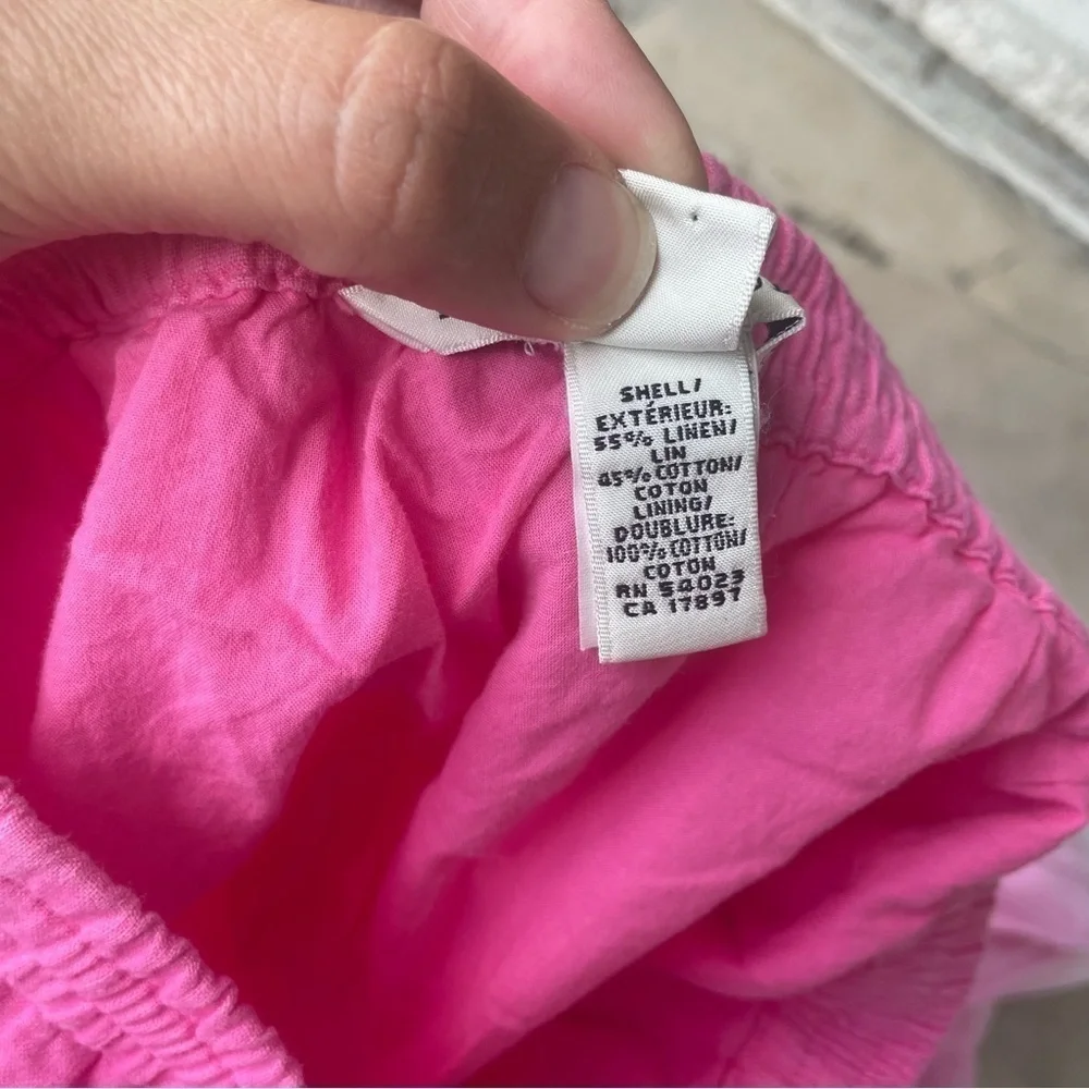 Banana Republic Linen Blend Pink and White Ombre Skirt Size Medium - Picture 8 of 8